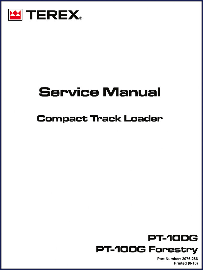 terex pt, terex manual