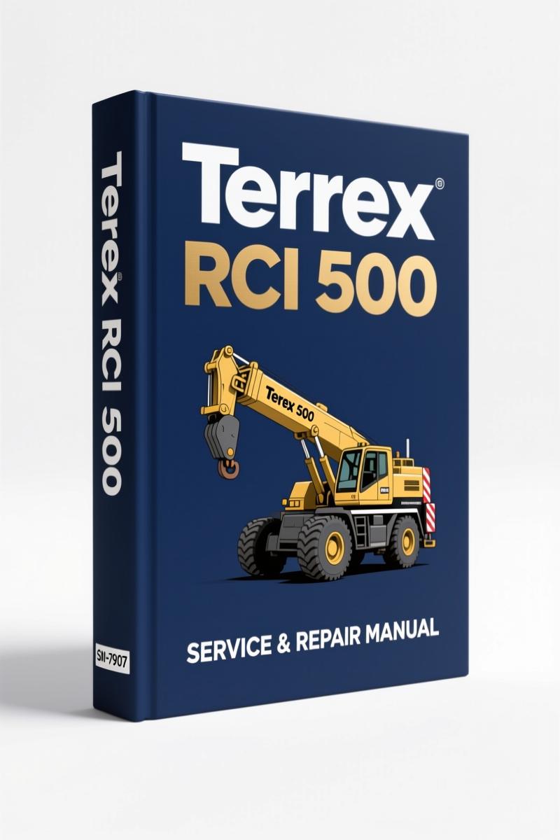 terex rci 500 service manual, terex service manual, terex rci