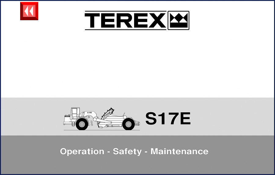 terex s17e 2001 operators manual, terex manual, terex s17e