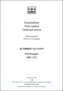 terex schaeff hml 25x 1990 parts catalog, terex schaeff parts catalog, terex schaeff schaeff