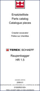 terex schaeff hr 1.5 2006 parts catalog, terex schaeff parts catalog, terex schaeff schaeff