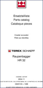 terex schaeff hr 32 2004 parts catalog, terex schaeff parts catalog, terex schaeff schaeff