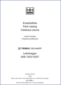 terex schaeff skb 1000, skb 1000t 1992 parts, terex schaeff parts catalog, terex schaeff schaeff