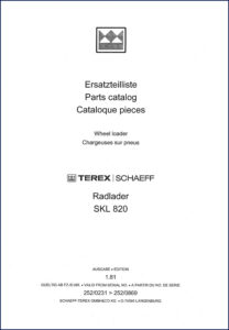 terex schaeff skl 820 1985 parts catalog, terex schaeff parts catalog, terex schaeff schaeff