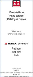 terex schaeff skl 823 2003 parts catalog, terex schaeff parts catalog, terex schaeff schaeff