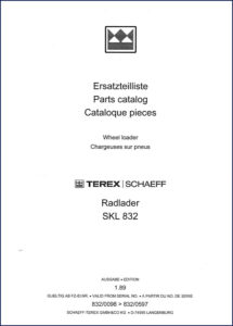 terex schaeff skl 832 1998 parts catalog, terex schaeff parts catalog, terex schaeff schaeff
