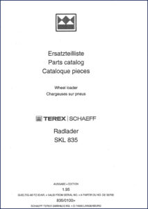 terex schaeff skl 835 1995 parts catalog, terex schaeff parts catalog, terex schaeff schaeff