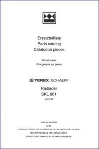 terex schaeff skl 861 1994 parts catalog, terex schaeff parts catalog, terex schaeff schaeff