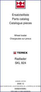 terex skl 824 2006 parts catalog, terex parts catalog, terex skl