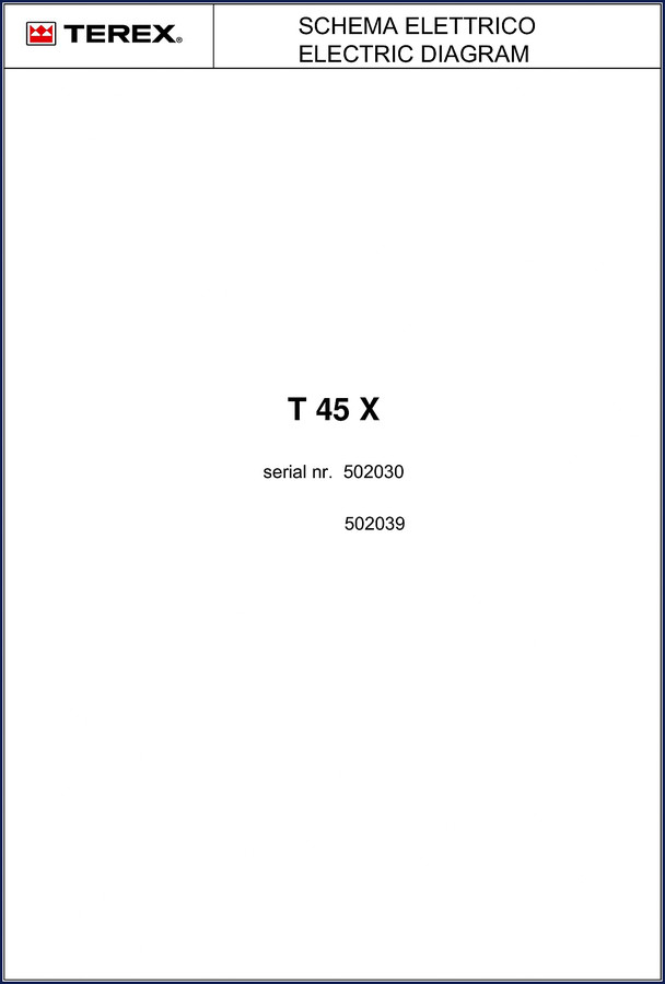 terex t 45 x wiring diagram, terex wiring diagram, terex t