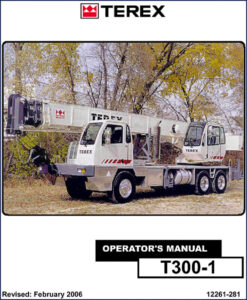 terex t300, terex manual