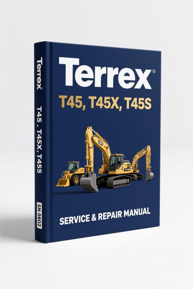 terex t45, t45x, t45s user manual, terex manual, terex t45,