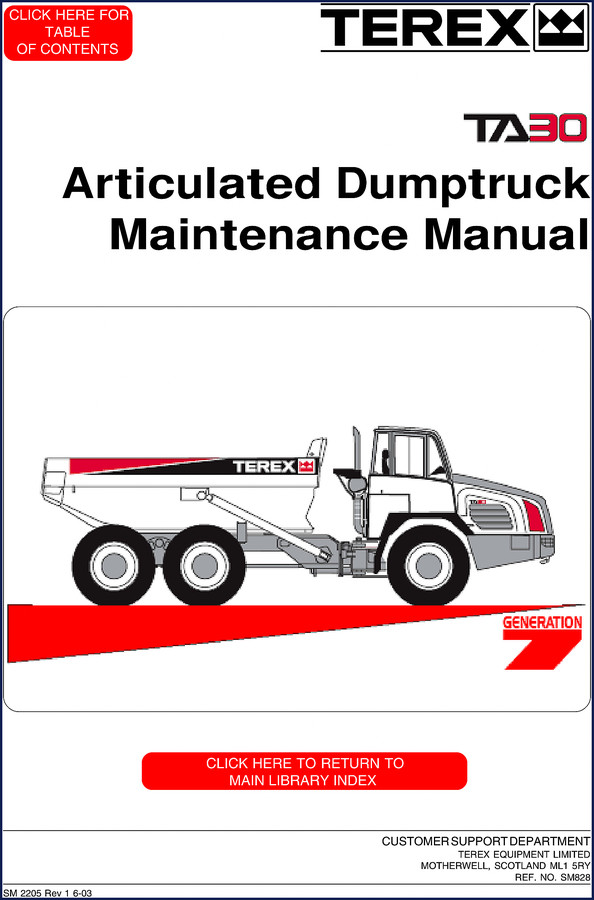 terex ta30 1993 service manual, terex service manual, terex ta30