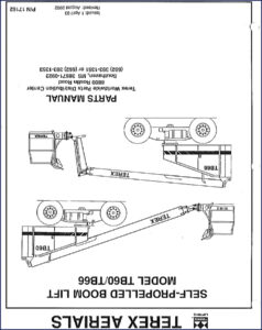 terex tb660, tb66 2002 parts catalog, terex parts catalog, terex tb660,