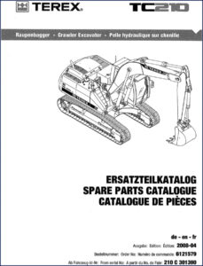 terex tc210 2008 parts catalog, terex parts catalog, terex tc210