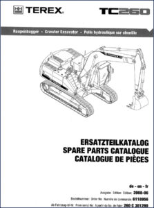 terex tc260 2008 parts catalog, terex parts catalog, terex tc260