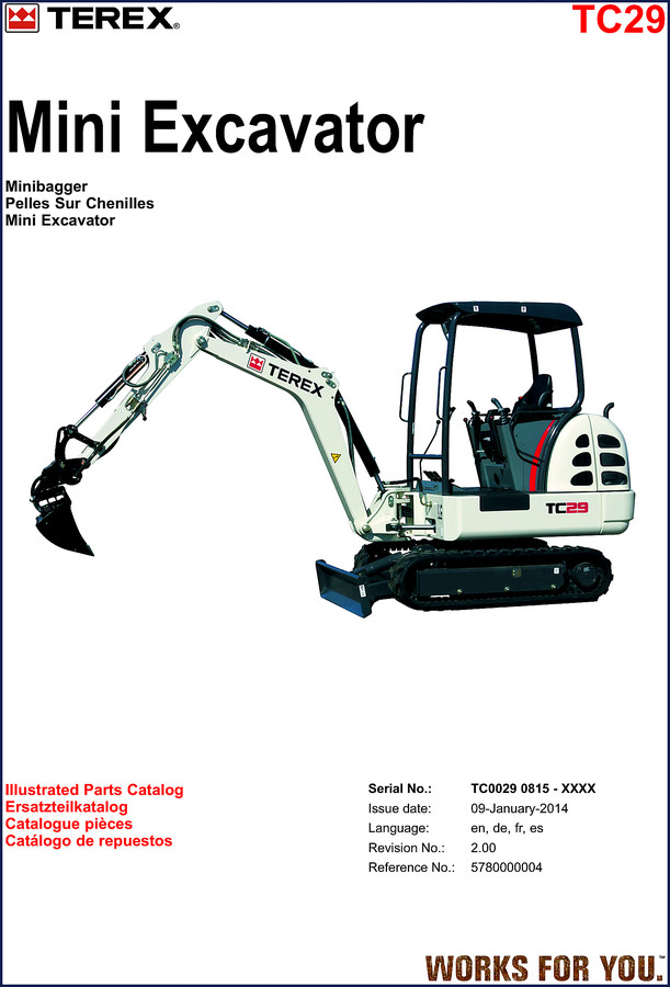 terex tc29 2014 parts catalog, terex parts catalog, terex tc29