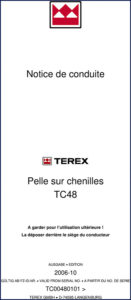 terex tc48 2006 user manual, terex manual, terex tc48