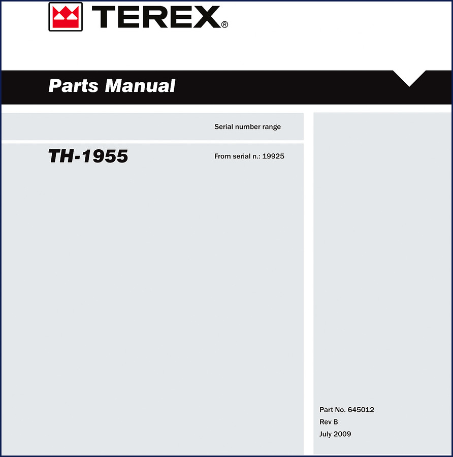 terex th, terex manual