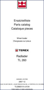 terex tl 260 2007 parts catalog, terex parts catalog, terex tl