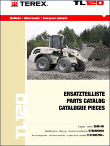 terex tl120 2009 parts catalog, terex parts catalog, terex tl120