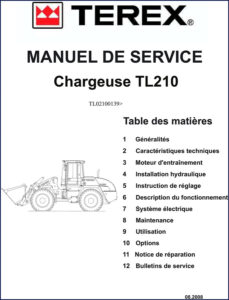 terex tl210 2008 service manual, terex service manual, terex tl210