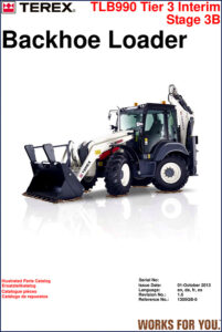 terex tlb990 2013 parts catalog, terex parts catalog, terex tlb990