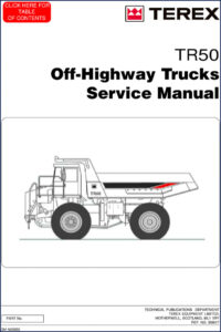terex tr50 service manual, terex service manual, terex tr50