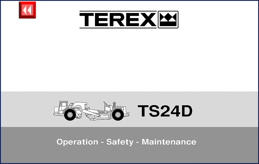 terex ts24d operators manual, terex manual, terex ts24d