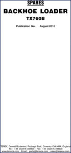 terex tx760b 2010 parts catalog, terex parts catalog, terex tx760b