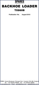 terex tx860b 2010 parts catalog, terex parts catalog, terex tx860b
