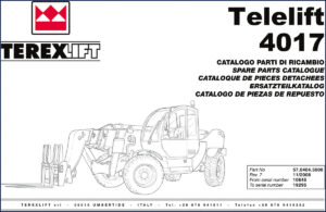 terexlift 4017 2008 parts catalog, terexlift parts catalog, terexlift 4017