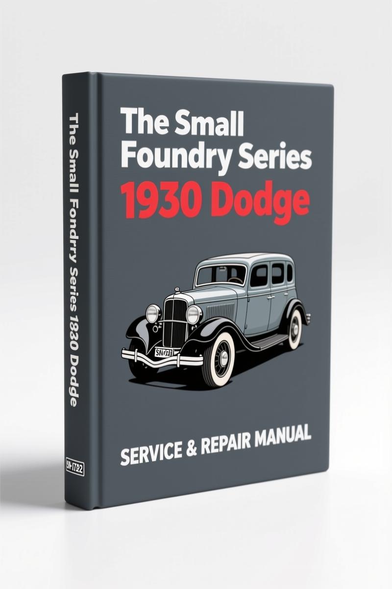 the small foundry series 1930 dodge 2004 technical, the small foundry series manual, the small foundry series small