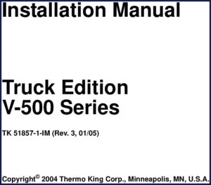 thermo king v, thermo king manual, thermo king king