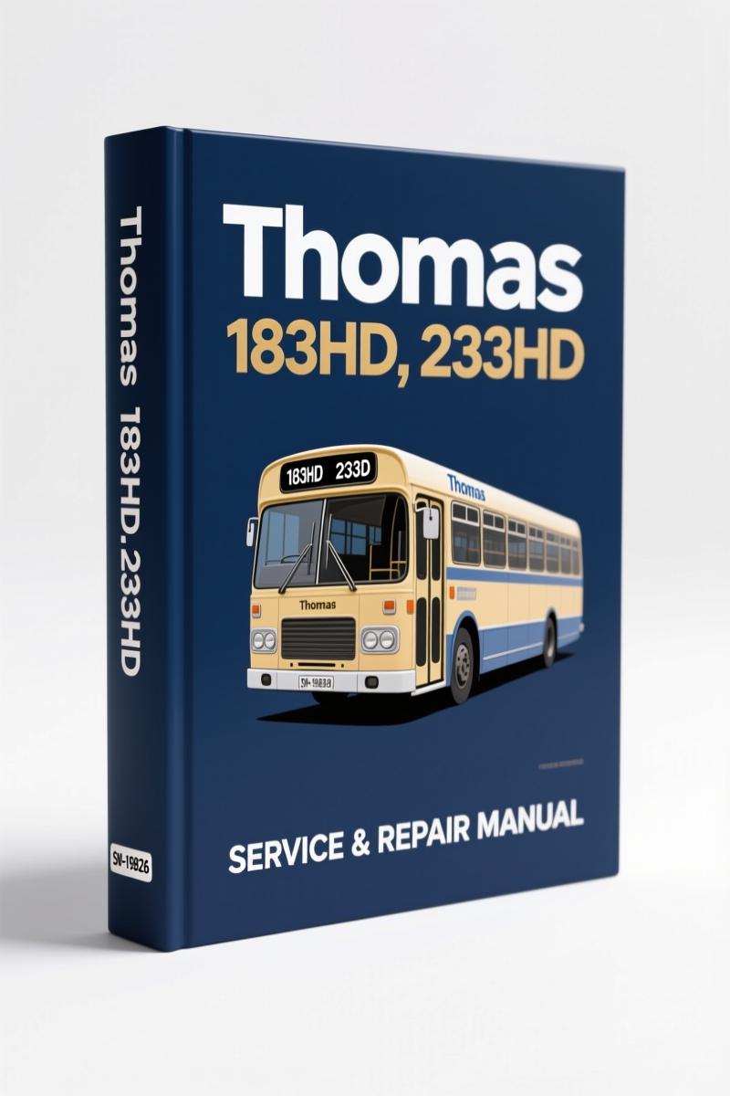thomas 183hd, 233hd 1989 repair manual, thomas repair manual, thomas 183hd,