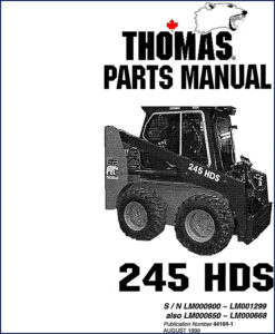 thomas 245 hds 1999 parts catalog, thomas parts catalog, thomas 245