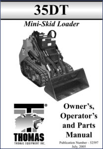 thomas 35dt 2005 operators manual, thomas manual, thomas 35dt