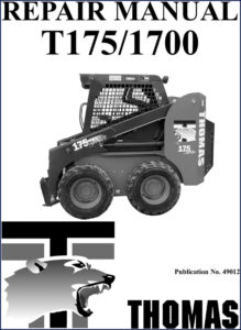 thomas t175, 1700 repair manual, thomas repair manual, thomas t175,