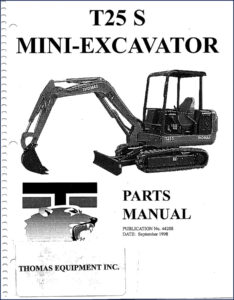 thomas t25 s 1998 parts catalog, thomas parts catalog, thomas t25