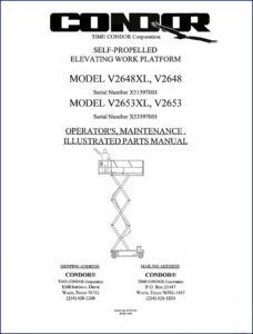 time condor v2648xl, v2648, v2653xl, v2653 1997 parts, time condor parts catalog, time condor condor