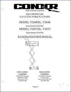 time condor v2648xl, v2648, v2653xl, v2653 1997 parts, time condor parts catalog, time condor condor