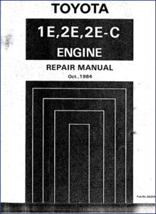 toyota 1e, 2e, 2e, toyota manual, toyota 1e,