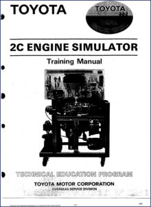 toyota 2c training manual, toyota manual, toyota 2c