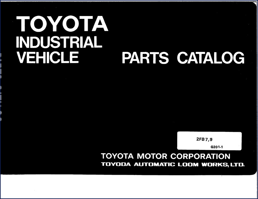 toyota 2fb7 2fb9 parts catalog, toyota parts catalog, toyota 2fb7