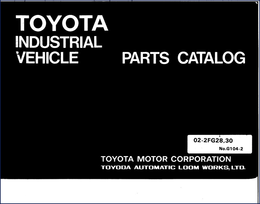 toyota 2fg28, 2fg30 parts catalog, toyota parts catalog, toyota 2fg28,