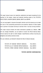 toyota 2sgk6, 2sdk6, 2sdk7, 2sdk8 1986 repair manual, toyota repair manual, toyota 2sgk6,