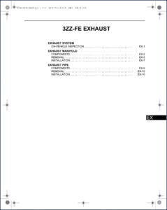 toyota 3zz, toyota manual