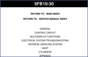 toyota 5fb10, 5fb11, 5fb14, 5fb15, 5fb18 1994 service, toyota service manual, toyota 5fb10,