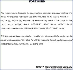 toyota 6fg10, toyota manual