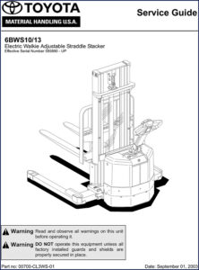 toyota 6bws10, 6bws13 2003 service manual, toyota service manual, toyota 6bws10,